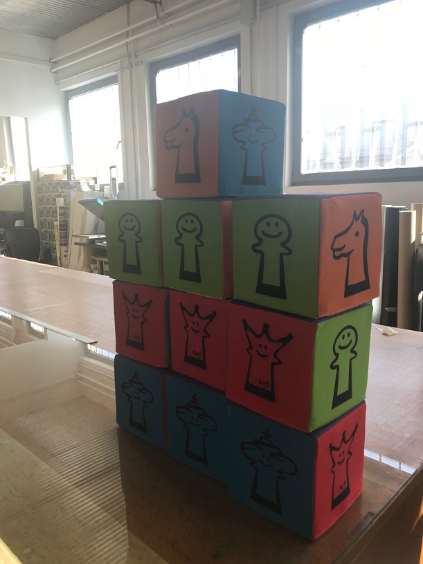 textil nyomtatás - reklámkockák